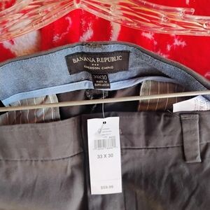 Banana Republic Men's Light Green Chinos